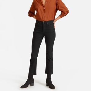 Everlane kickcrop black denim
